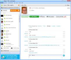 Skype chat