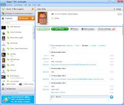 Skype chat'