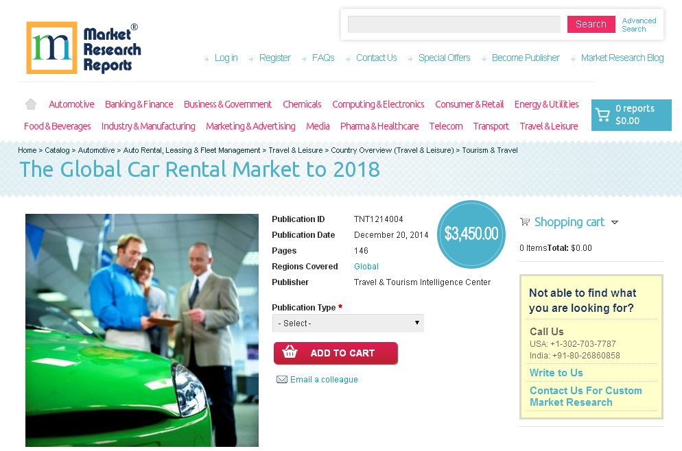 Global Car Rental Market to 2018'