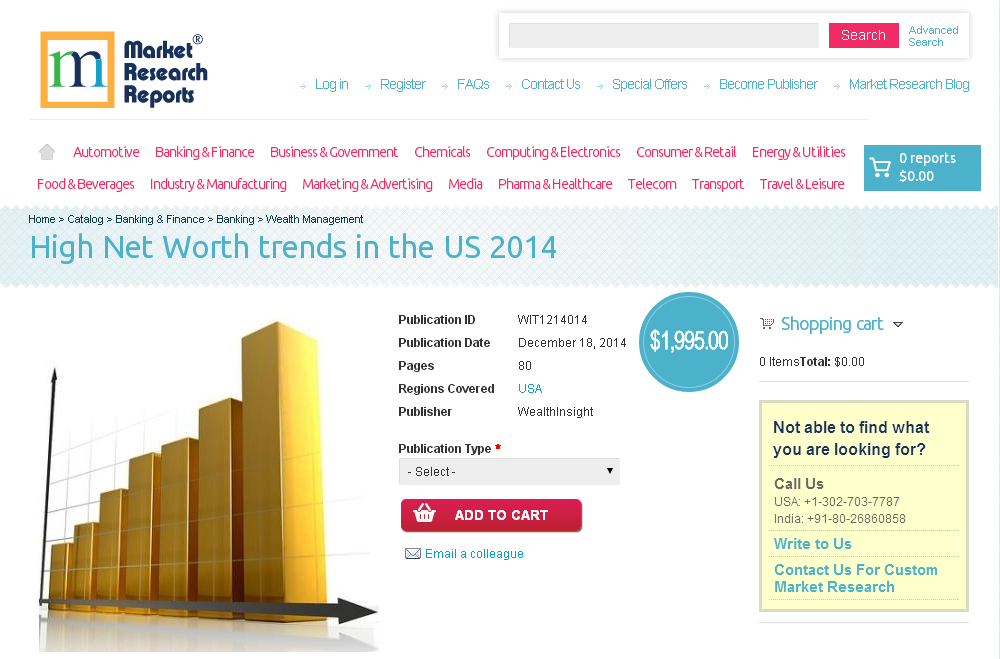 High Net Worth trends in the US 2014'