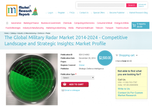 The Global Military Radar Market 2014 - 2024'