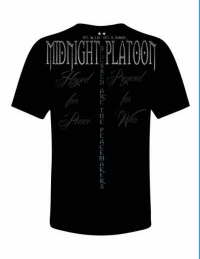 Midnight Platoon Clothing Blue Line Tee-Shirt Back View