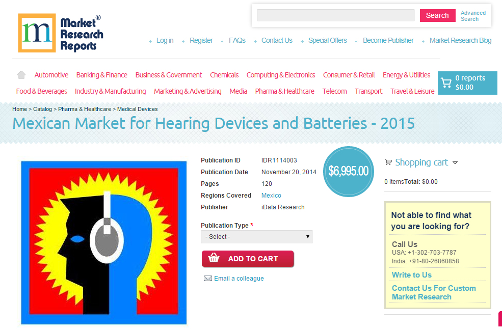 Mexican Market for Hearing Devices and Batteries - 2015