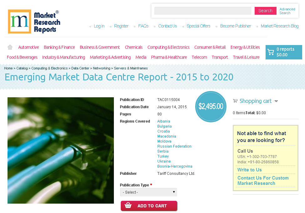 Emerging Market Data Centre Report 2015 to 2020