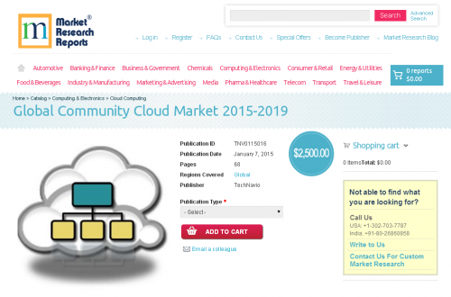 Global Community Cloud Market 2015 - 2019'