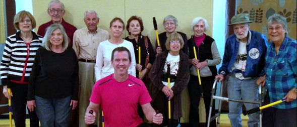 Patrick working with Parkinson&amp;rsquo;s clients'