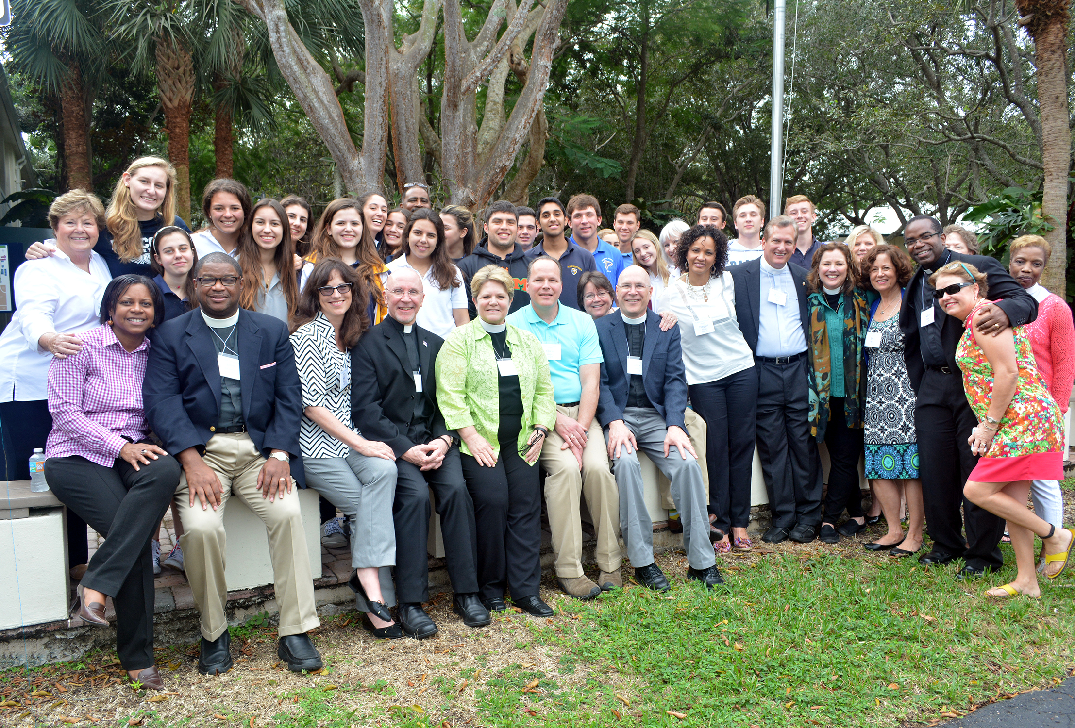 Students and visiting nominees for bishop coadjutor