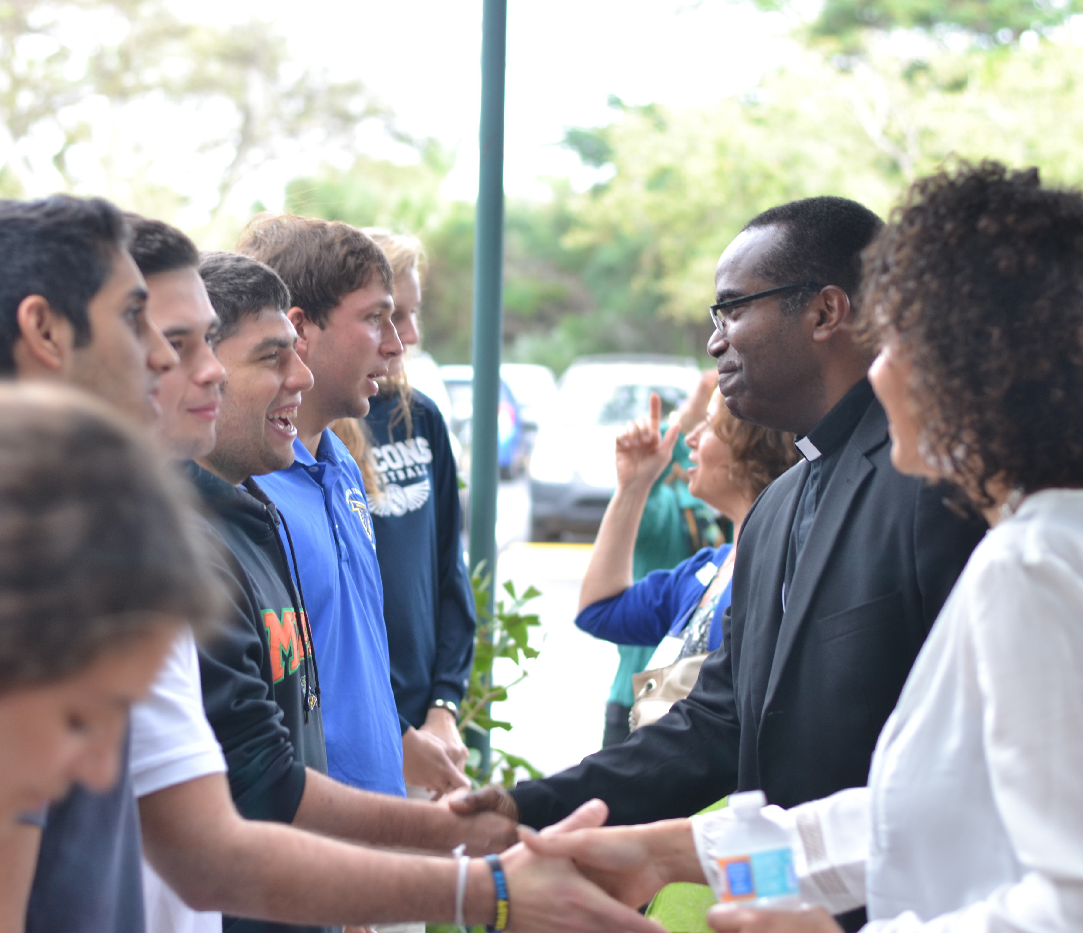 Palmer students greet nominees