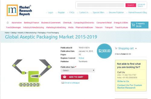 Global Aseptic Packaging Market 2015-2019'