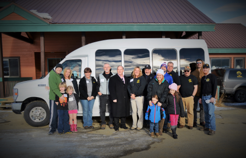 Davey Coach Sales Bus Presentation to Project Sanctuary'