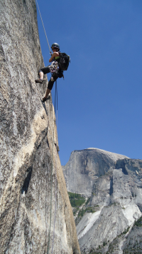 Trina Seligman rock climb