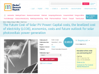 Future Cost of Solar PV Power: Capital costs, the levelized