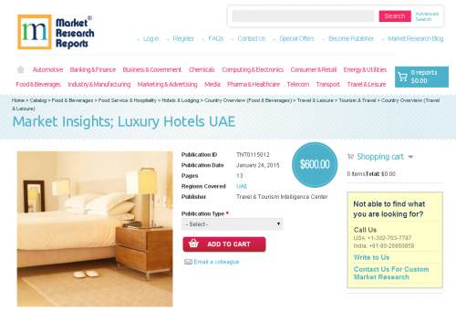 Market Insights; Luxury Hotels UAE'