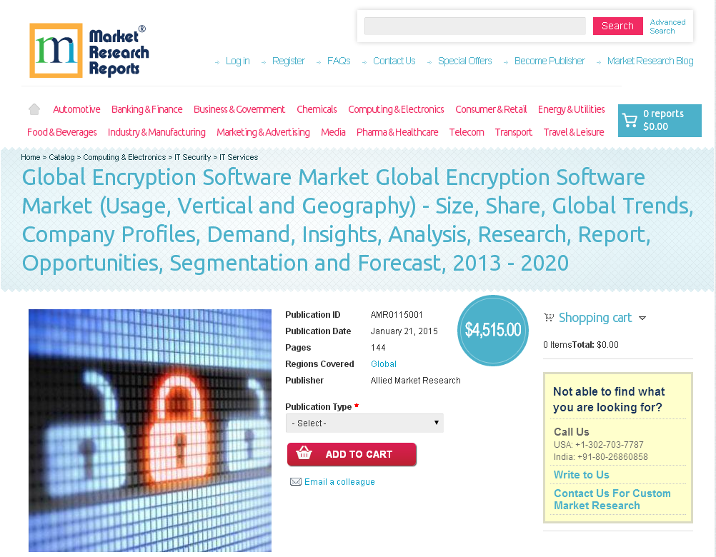 Global Encryption Software Market Global Encryption Software'