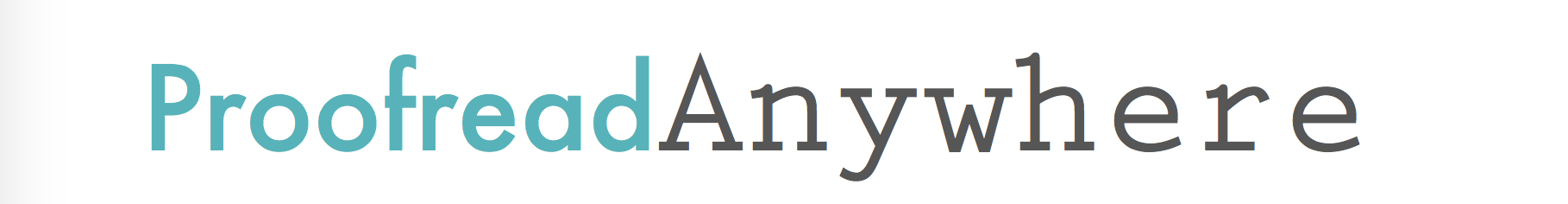 Company Logo For Proofread Anywhere'