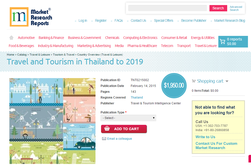 Travel and Tourism in Thailand to 2019