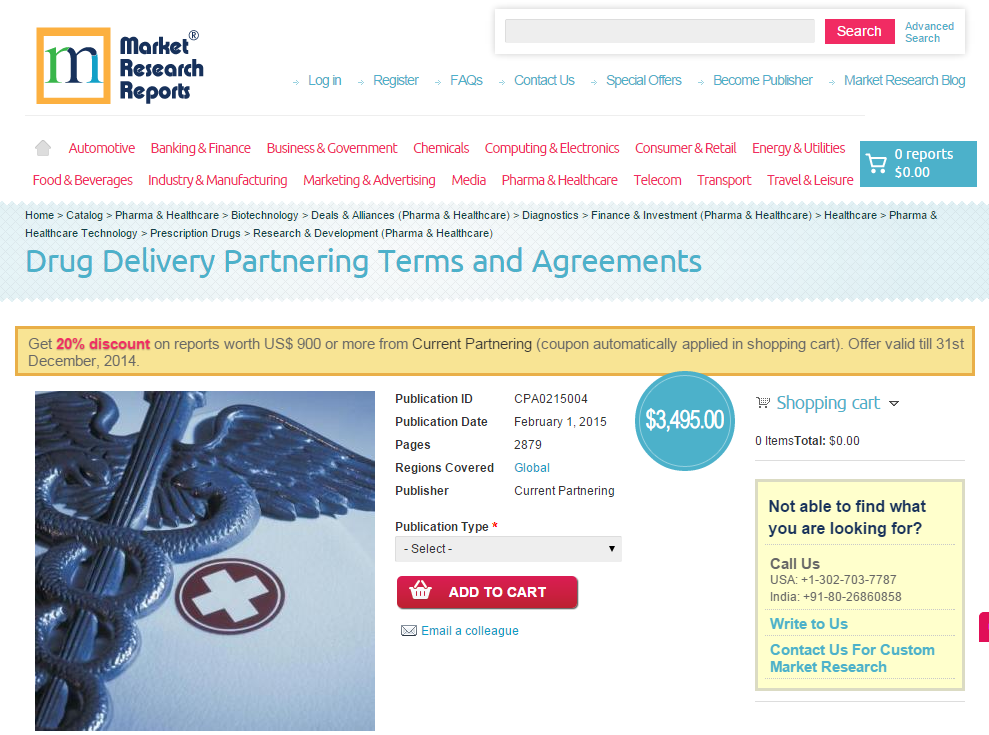 Drug Delivery Partnering Terms and Agreements'