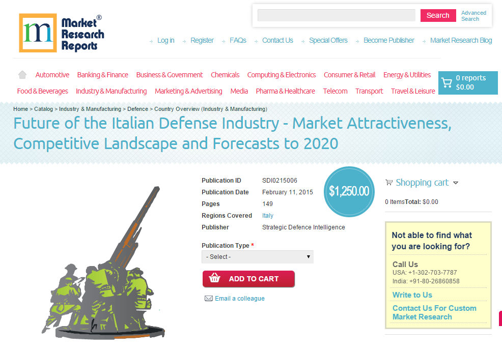 Italian Defense Industry to 2020'