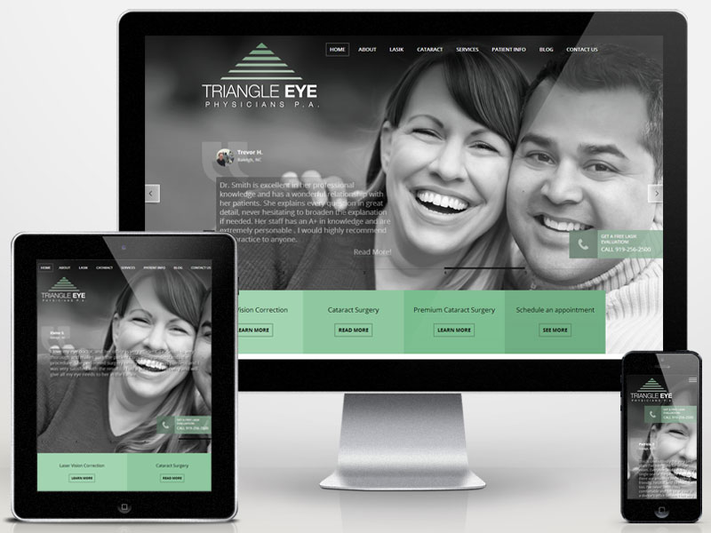 Triangle Eye Physicians Website'