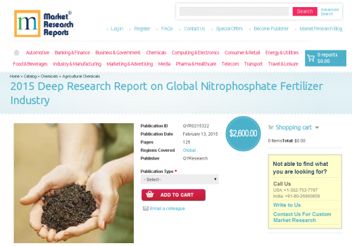 2015 Deep Research Report on Global Nitrophosphate Fertilize'