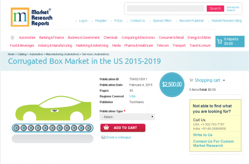 Corrugated Box Market in the US 2015-2019'
