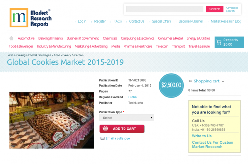 Global Cookies Market 2015 - 2019'