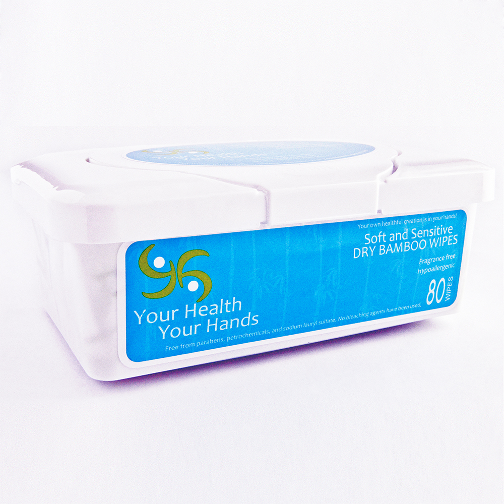 Your Health Your Hands 100% Bamboo Dry Wipes