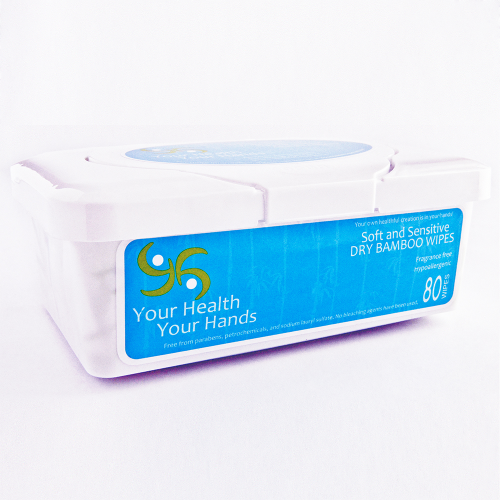 Your Health Your Hands 100% Bamboo Dry Wipes'
