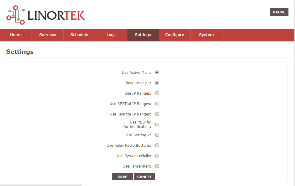 Netbell Bell Controller Setting Page