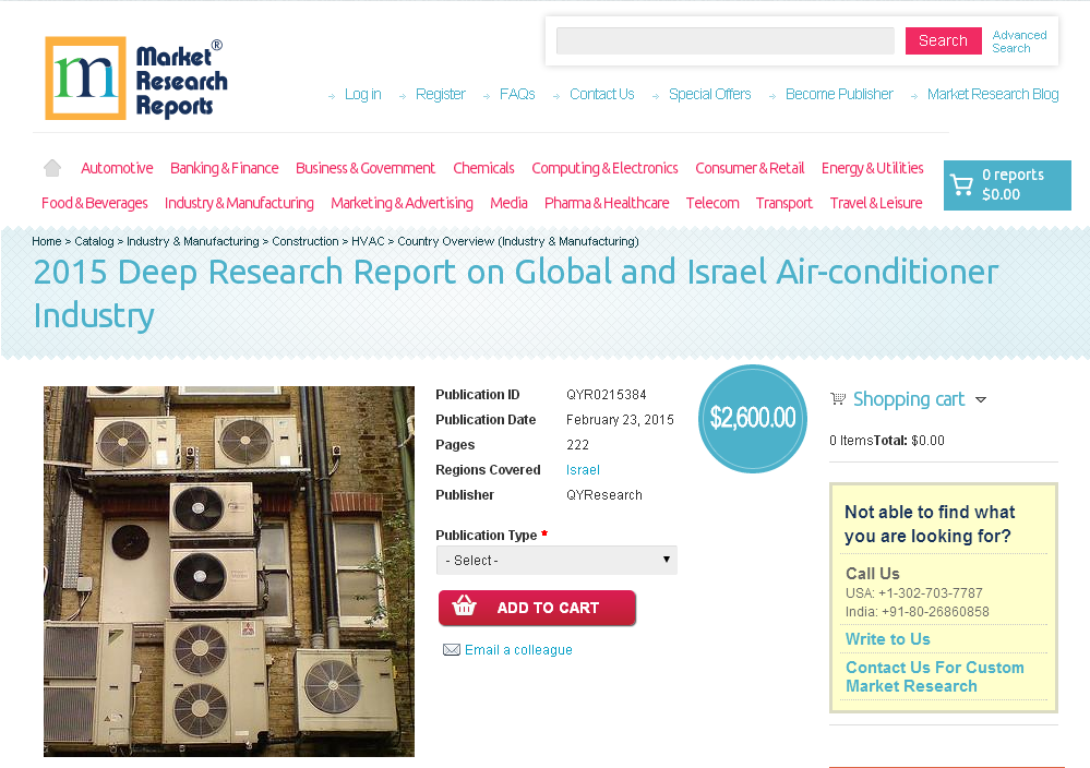 Global and Israel Air-conditioner Industry 2015