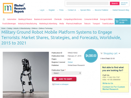 Military Ground Robot Mobile Platform Systems to Engage Terr'