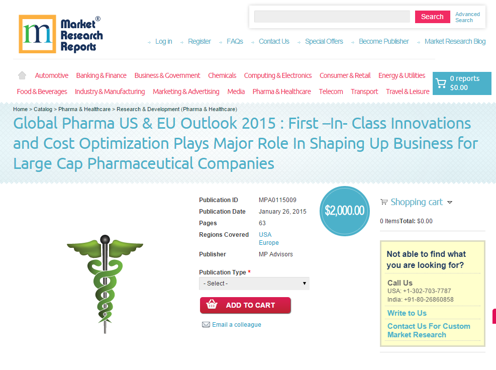 Global Pharma US and EU Outlook 2015
