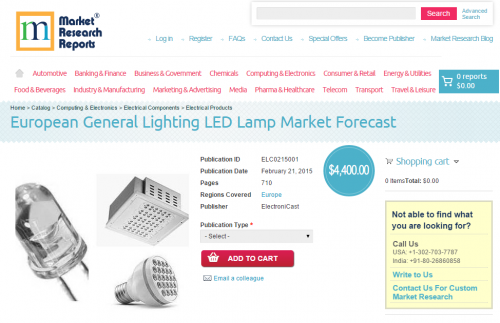 European General Lighting LED Lamp Market Forecast'