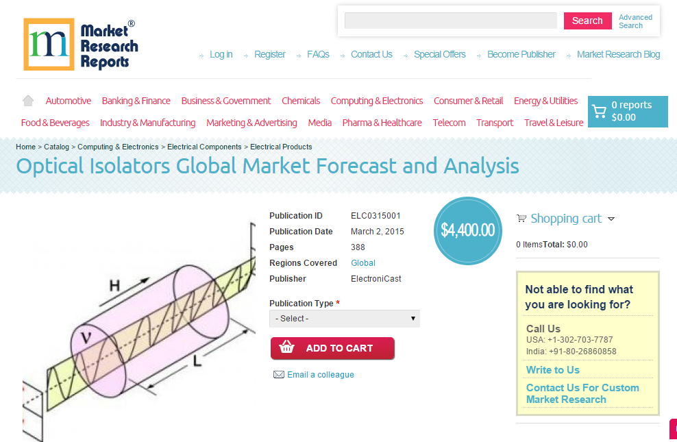 Optical Isolators Global Market Forecast and Analysis'