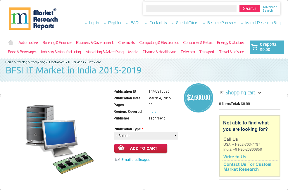 BFSI IT Market in India 2015 - 2019