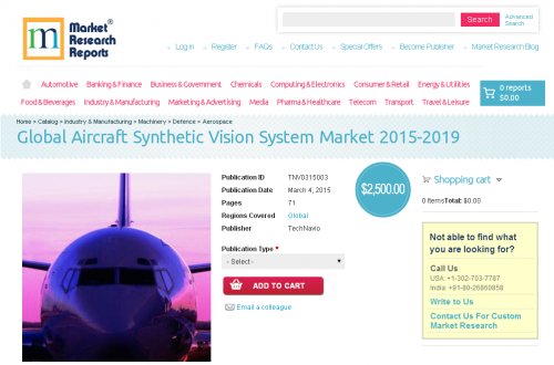 Global Aircraft Synthetic Vision System Market 2015-2019'