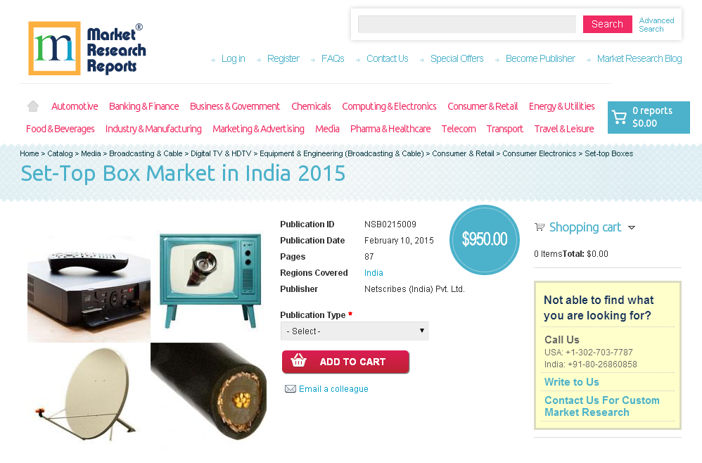 Set-Top Box Market in India 2015