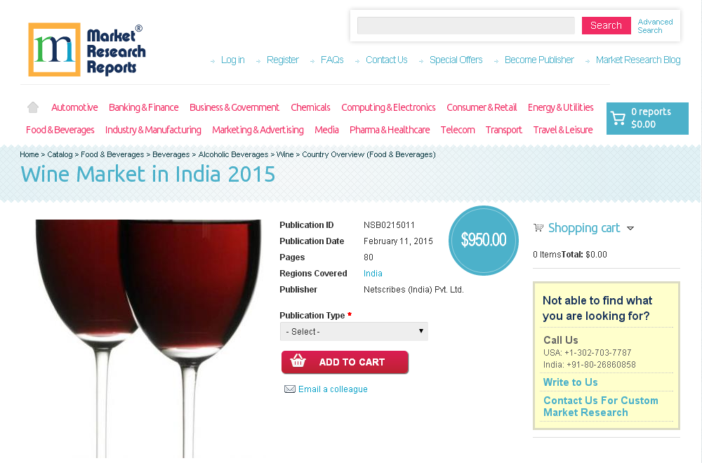 Wine Market in India 2015'