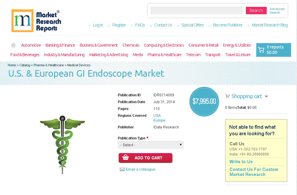 U.S. &amp;amp; European GI Endoscope Market'