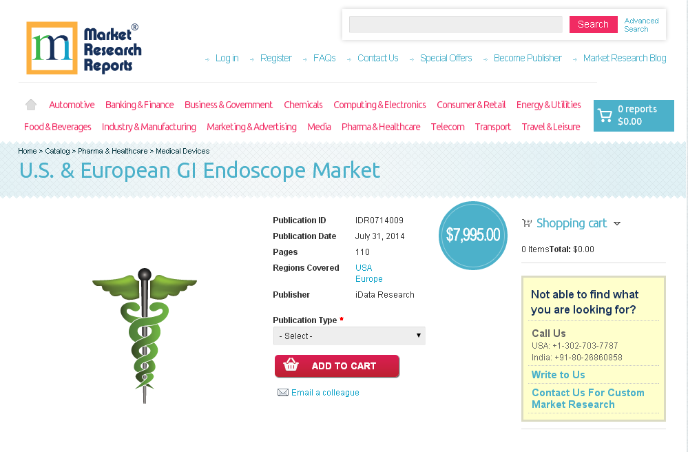 U.S. &amp; European GI Endoscope Market'