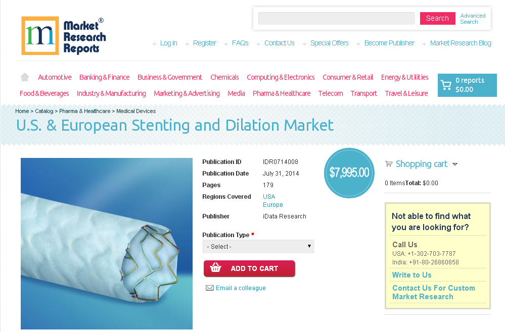 U.S. &amp; European Stenting and Dilation Market'