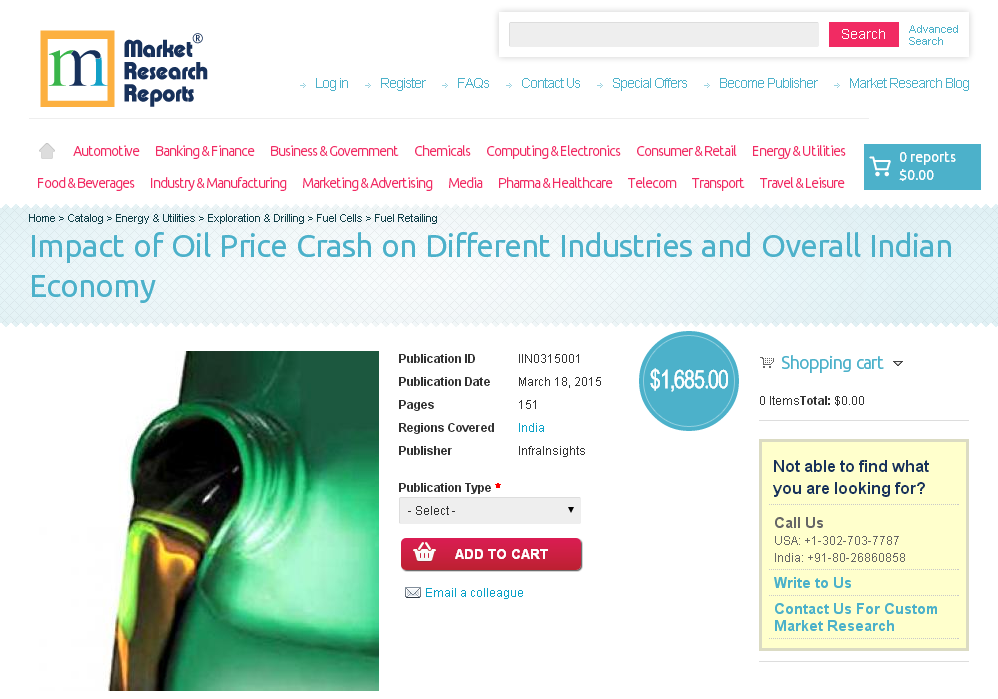 Impact of Oil Price Crash on Different Industries