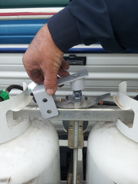 Battery Shackle Propane Lock