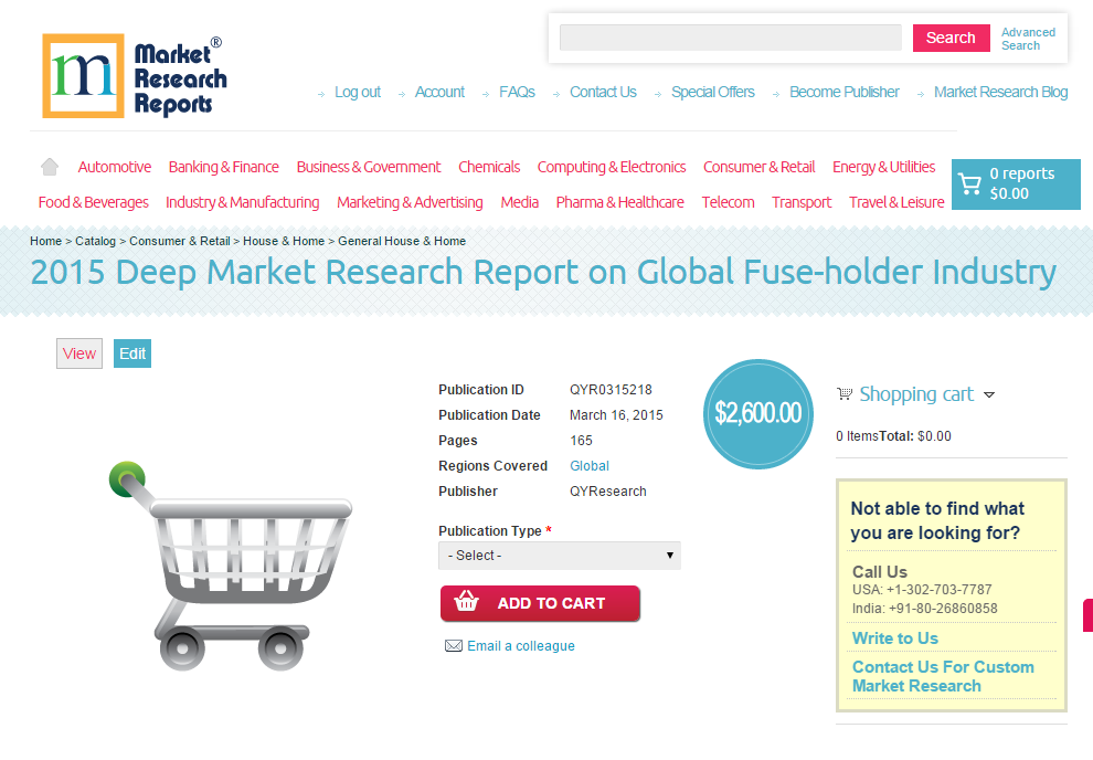 Global Fuse-holder Industry Market 2015'