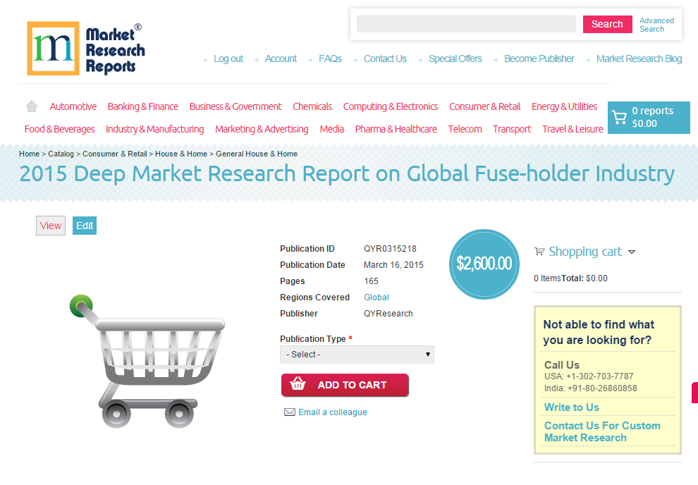 Global Fuse-holder Industry Market 2015
