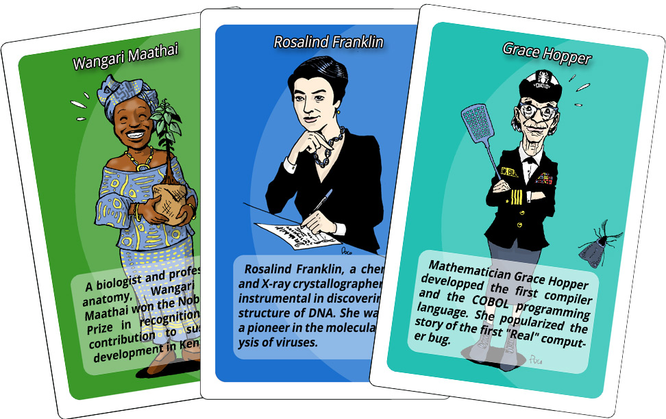 Women in Science - Card Game