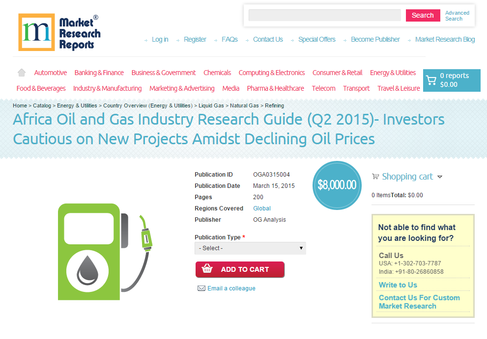 Africa Oil and Gas Industry Research Guide (Q2 2015)
