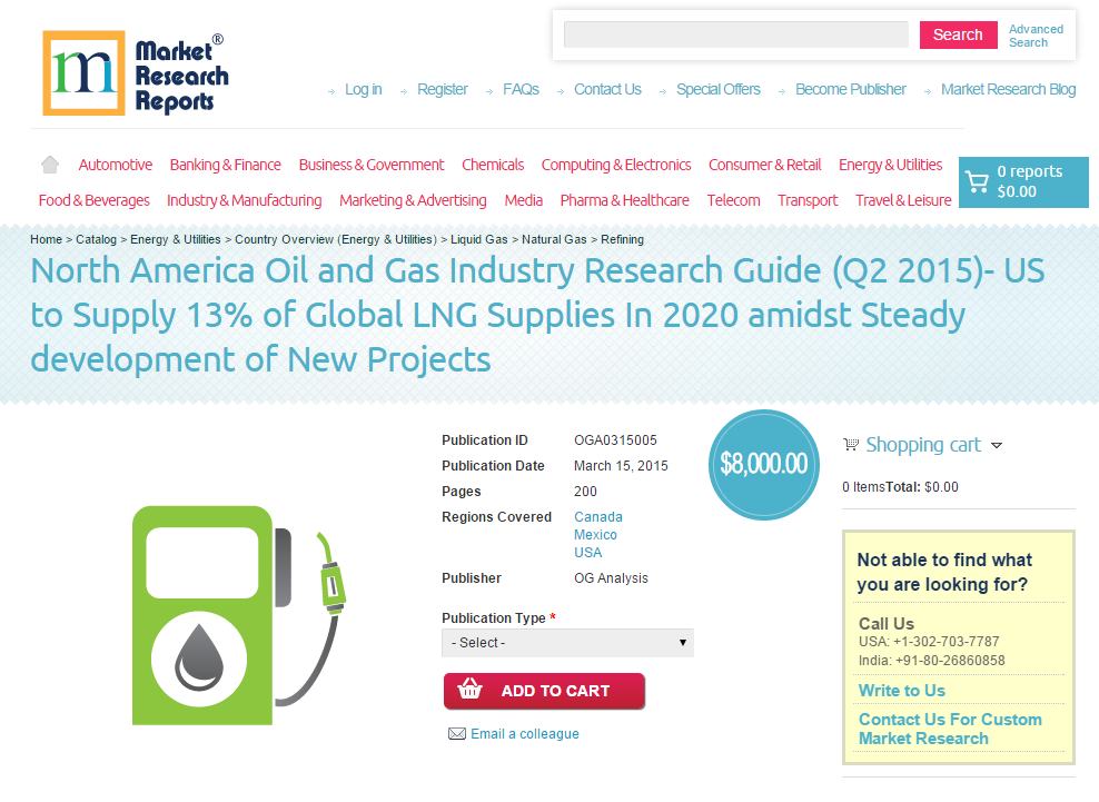 North America Oil and Gas Industry Research Guide (Q2 2015)