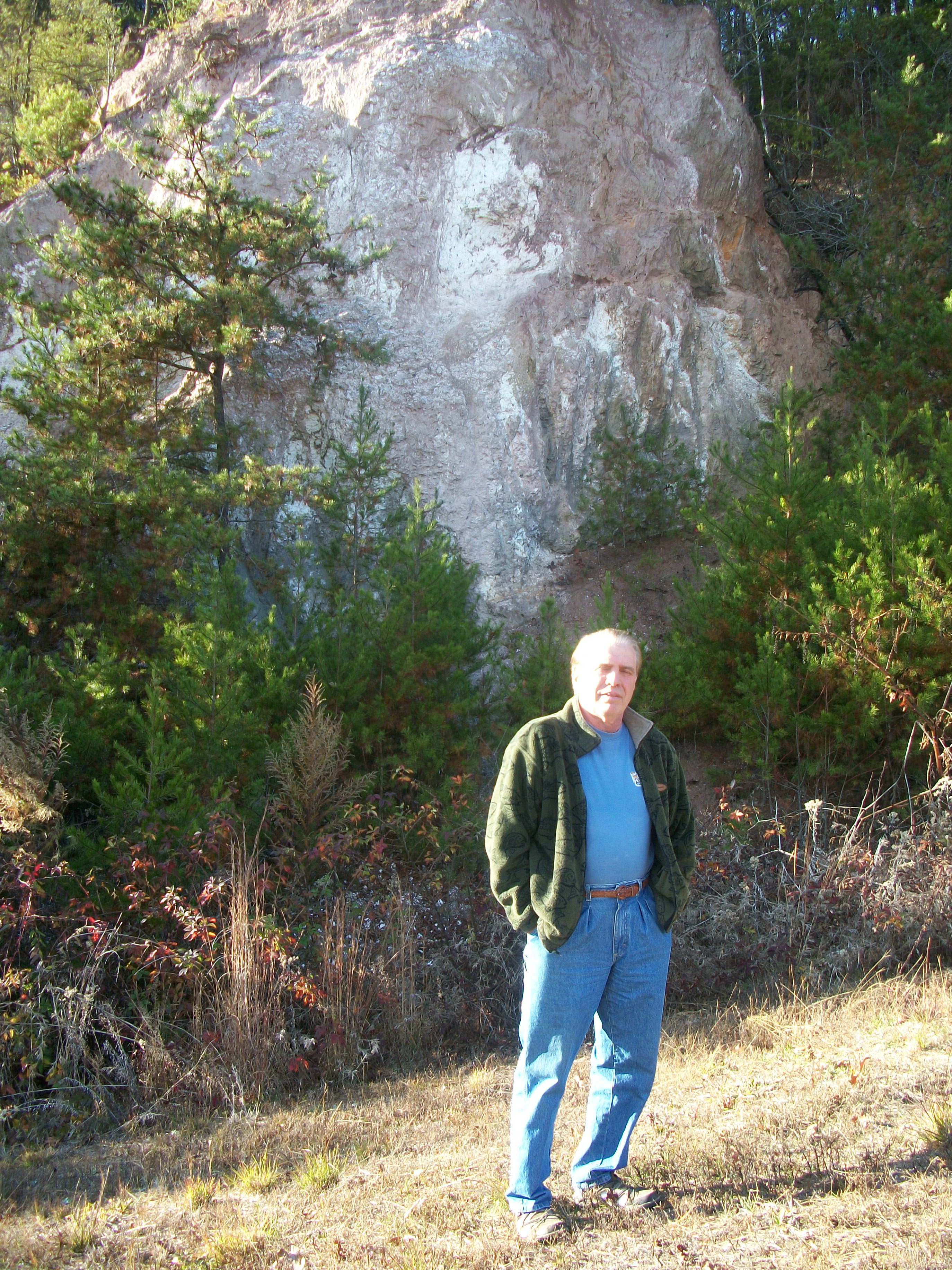 Jerry Anselmo at 1767 Cherokee Kaolin Mine'