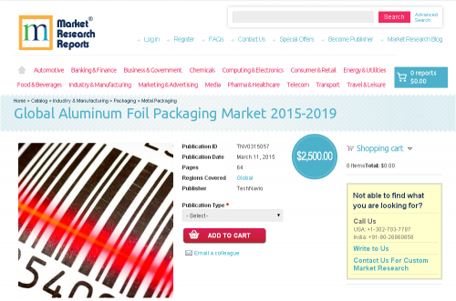 Global Aluminum Foil Packaging Market 2015-2019'